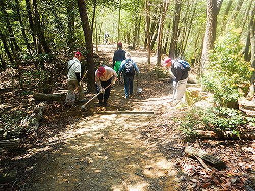 県立国見の森公園プログラム　遊歩道の整備