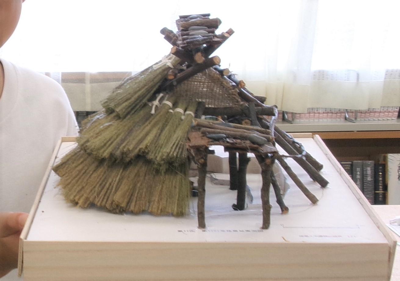 【募集】親子体験教室「ミニ竪穴住居をつくろう」