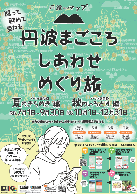 丹波マップミッションイベント「丹波まごころ　しあわせめぐり旅」