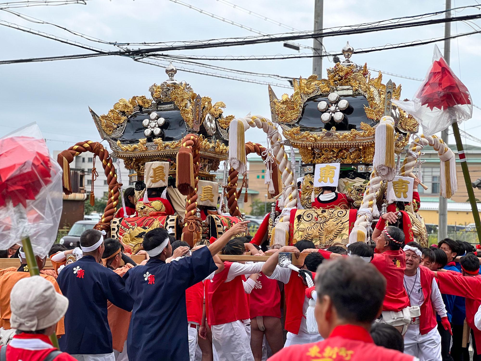 2025年播州秋祭り!YOSHIDA GC、YBSで行われた「東新町」「長町」「吾妻アパート」3町による練りを迫力の写真と共にレポート