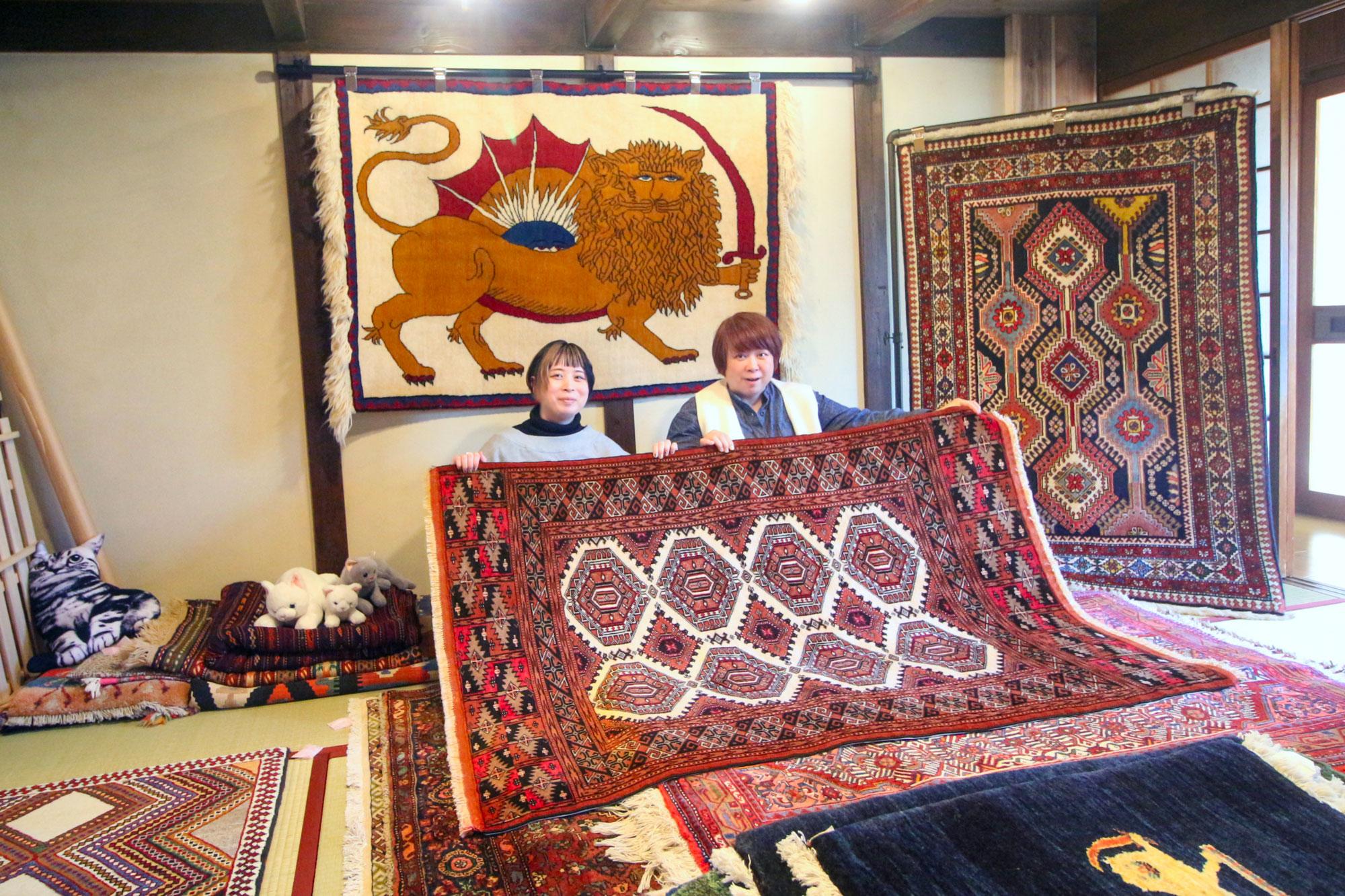 【たつの】築100年の古民家をリノベしたペルシャ絨毯専門店がオープン！｜手織り絨毯と雑貨 樹樹-kiki-