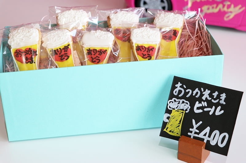 姫路にあるピンクパーティースイーツのアイシングクッキー