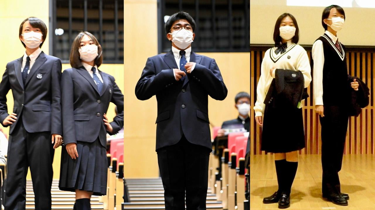 東洋大姫路高校の新制服の写真