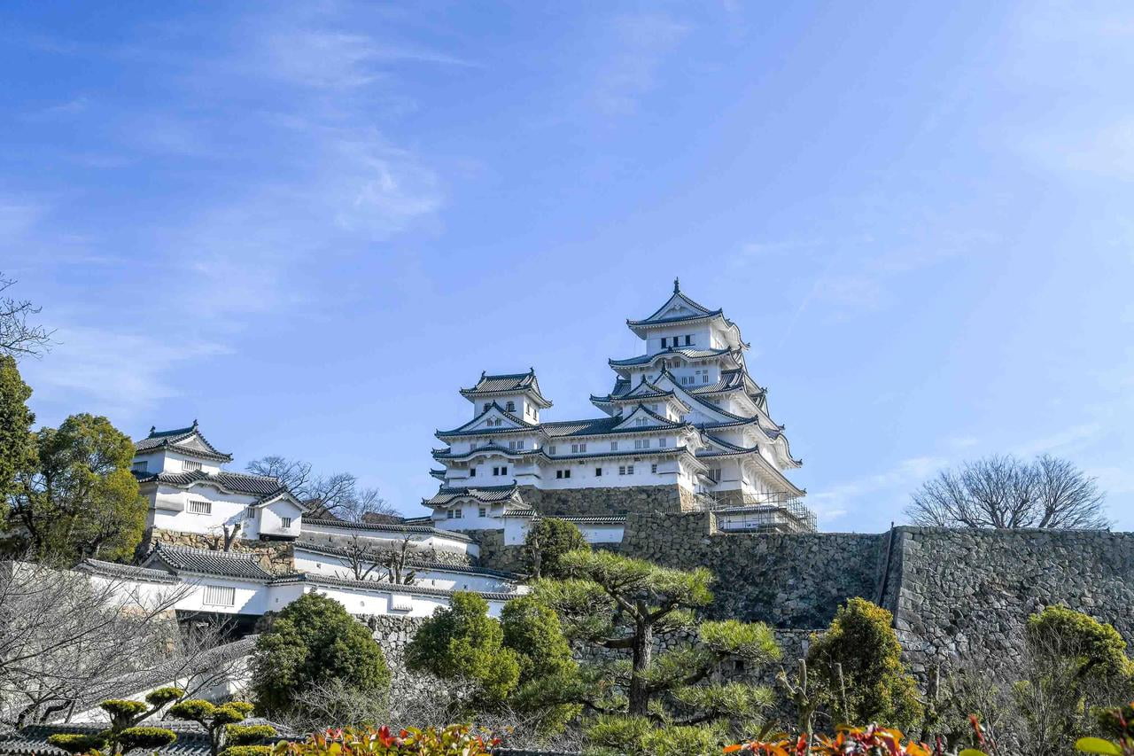 西の丸から見える姫路城天守閣の風景.jpg