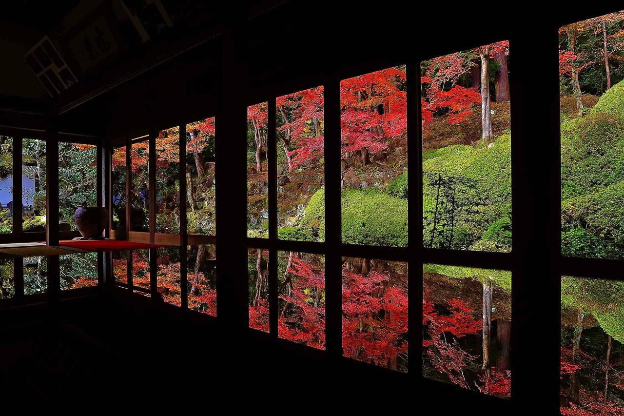 應聖寺の紅葉の写真