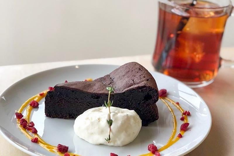 cafe railのガトーショコラの写真