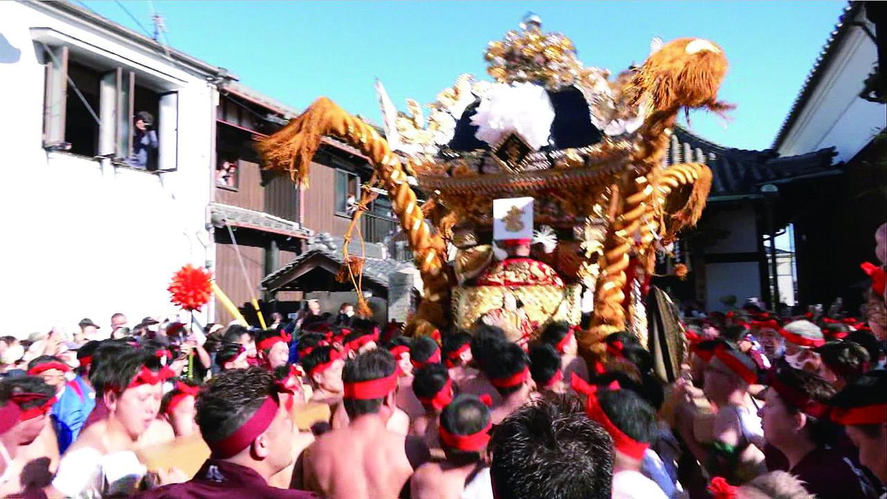 松原八幡神社 秋季例大祭の妻鹿の写真
