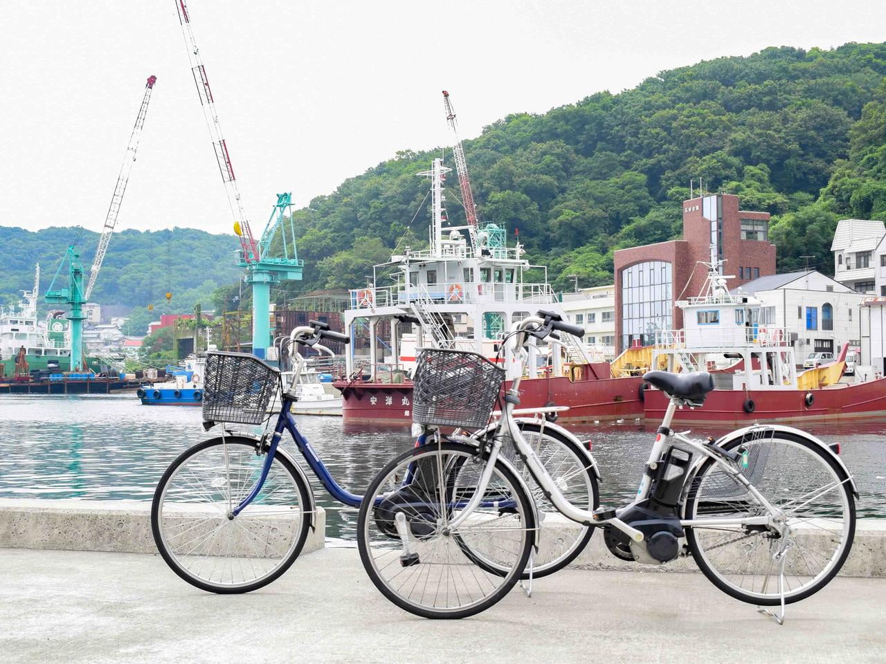 電動アシスト自転車2台の写真