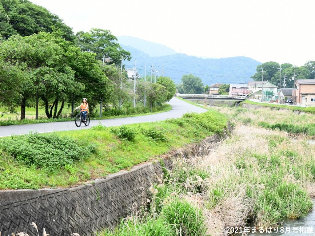 菅野川の横の写真