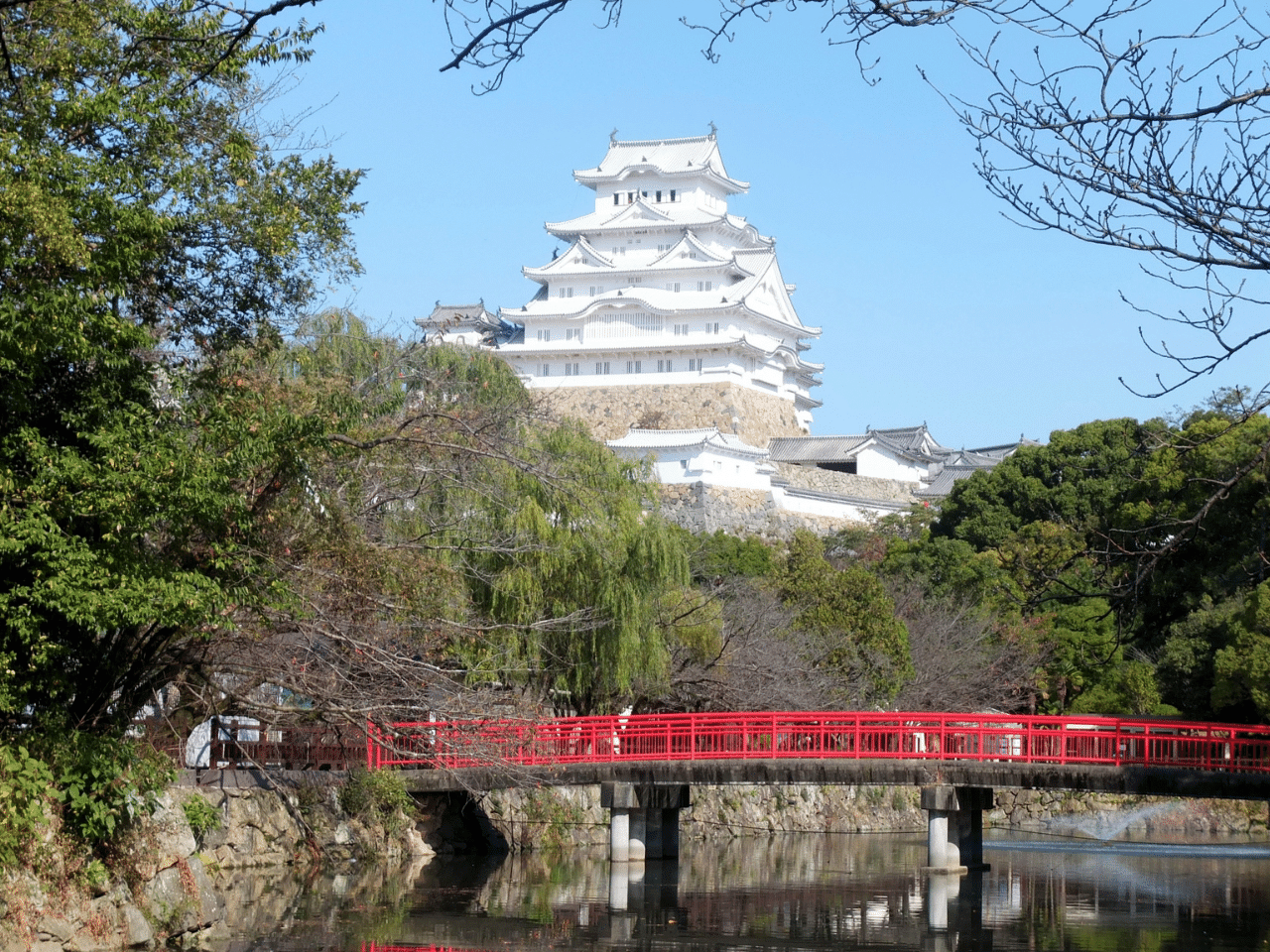 姫路城と城見橋