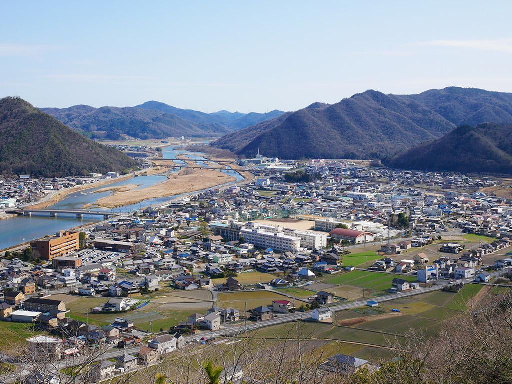 駒山から見た上郡市街