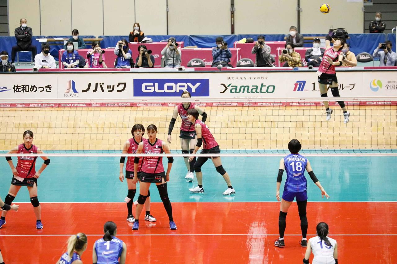 ヴィクトリーナ姫路試合の様子