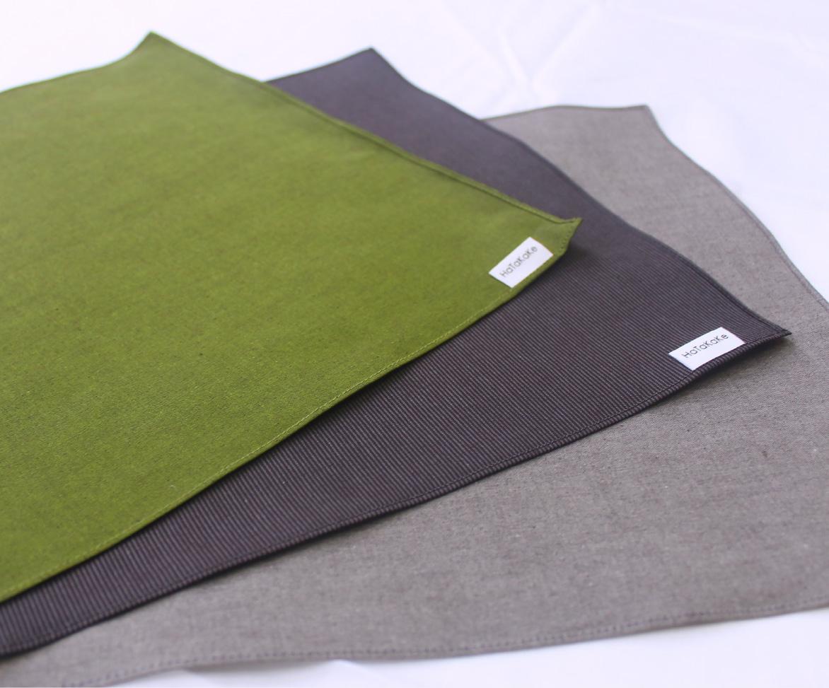 島田製織株式会社「HaTaKaKe organic cotton ハンカチ」