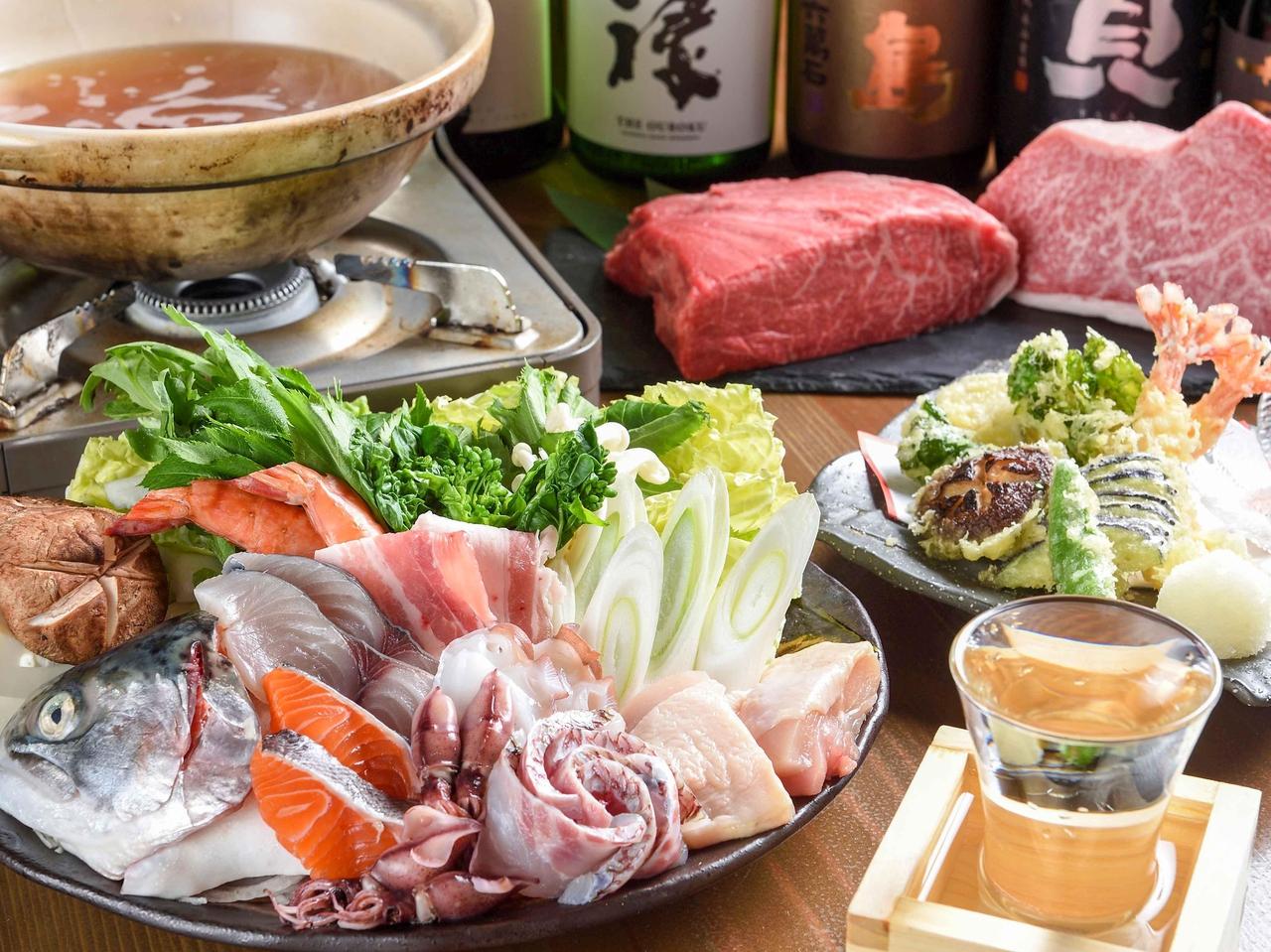 【姫路】日本酒にこだわり!海鮮とブランド肉がリーズナブルに味わえる|酔部屋 いつもん床